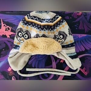 H&M Knit Winter Owl Trapper Hat (1–2y)